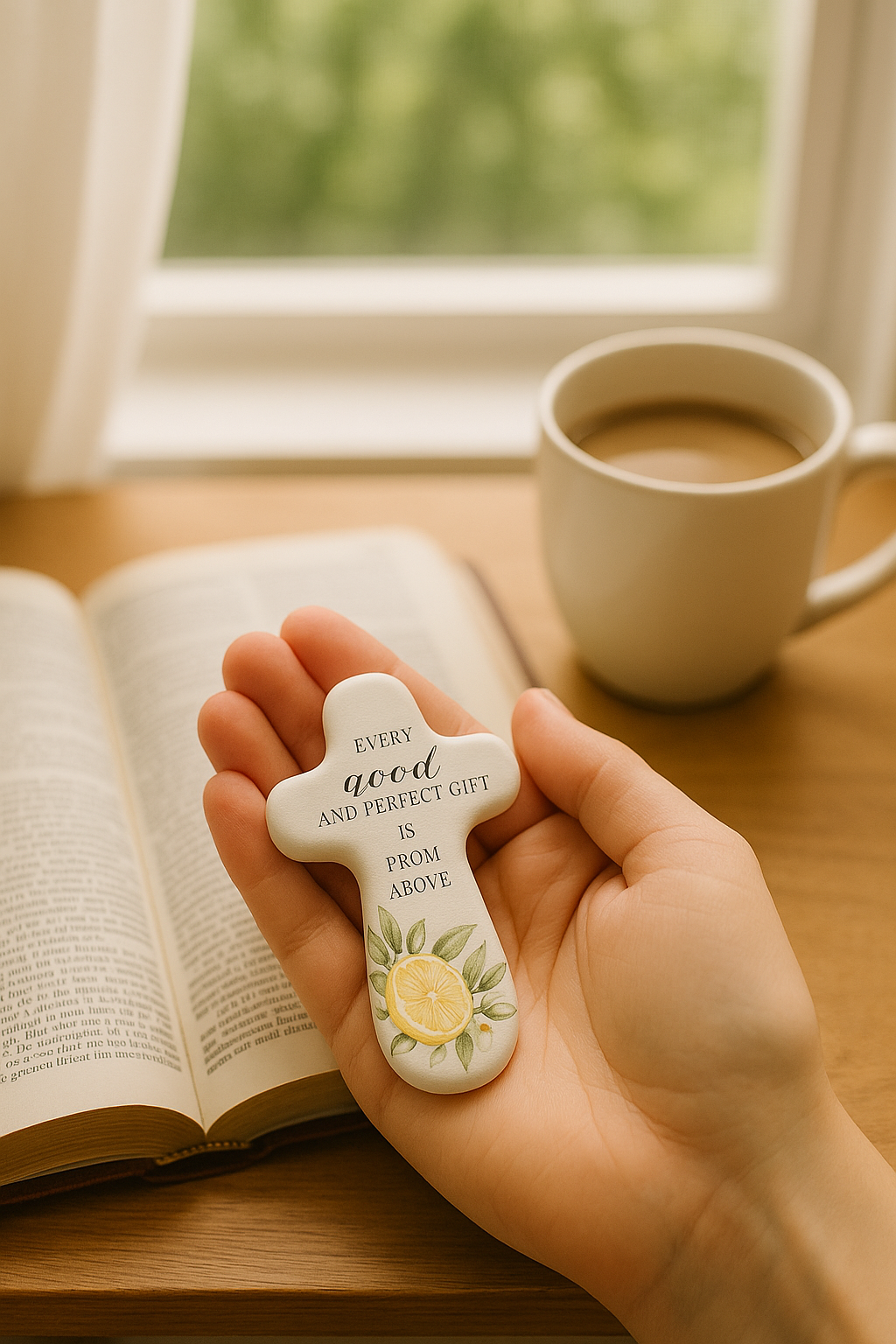 “Every Good and Perfect Gift” Comfort Cross – James 1:17