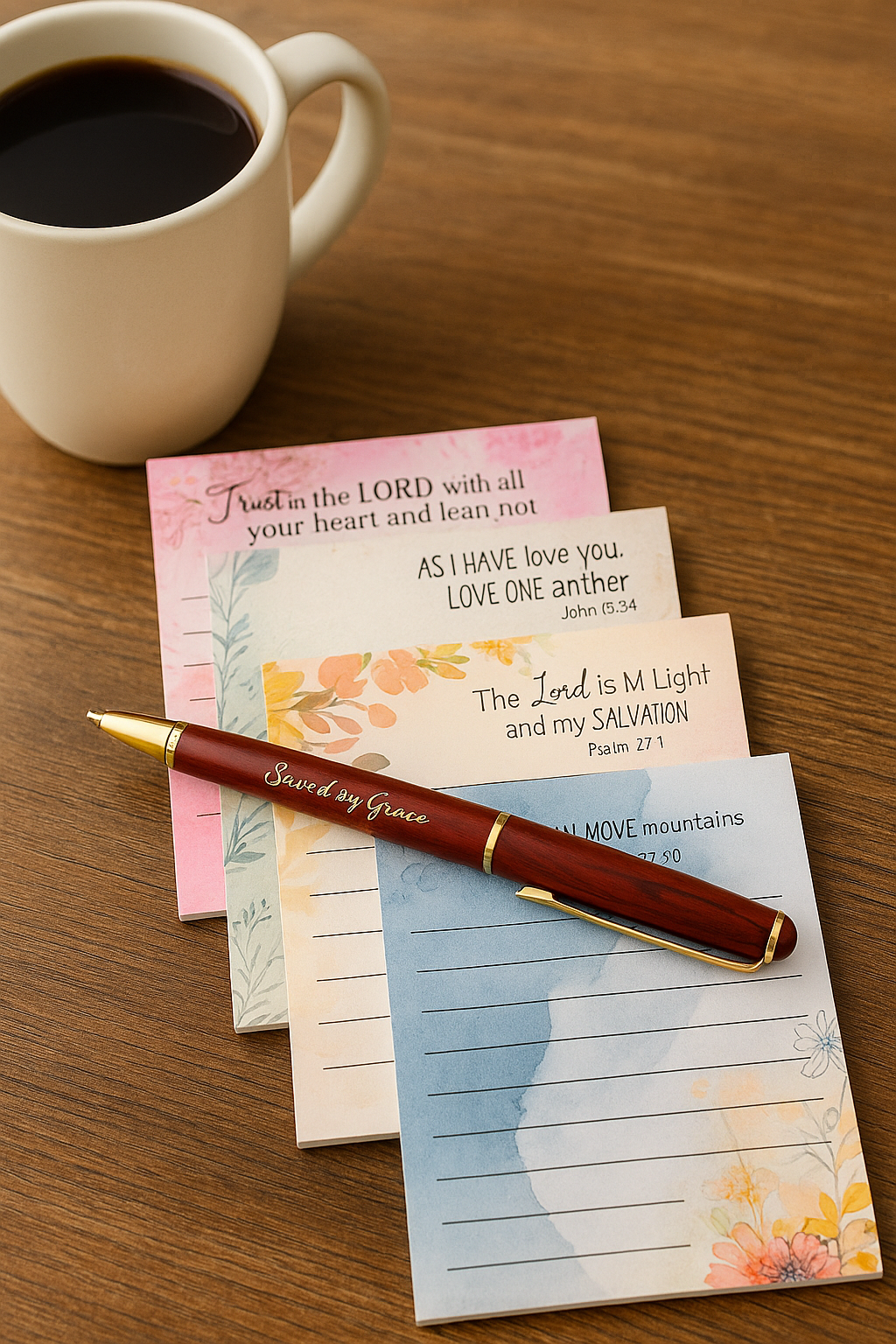 Scripture Notepad Set – Faithful Writing Collection