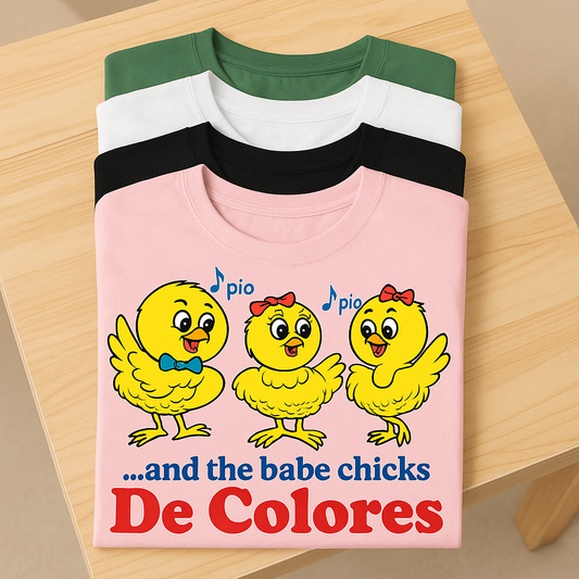 "And the Babe Chicks" Throwback De Colores Christian T-shirt