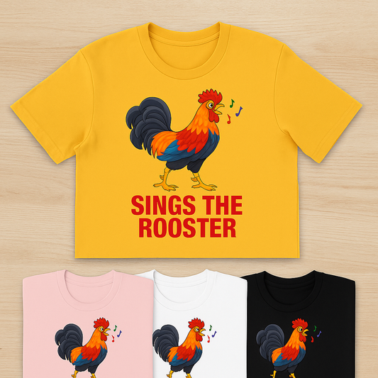 "Sings the Rooster" Throwback De Colores Christian Inspired T-shirt