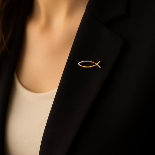 Ornate Ichthus Pin