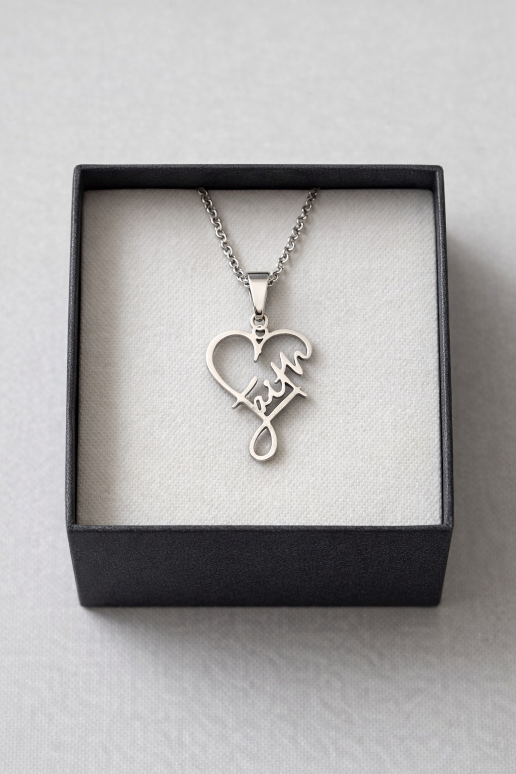 Faith Heart Necklace