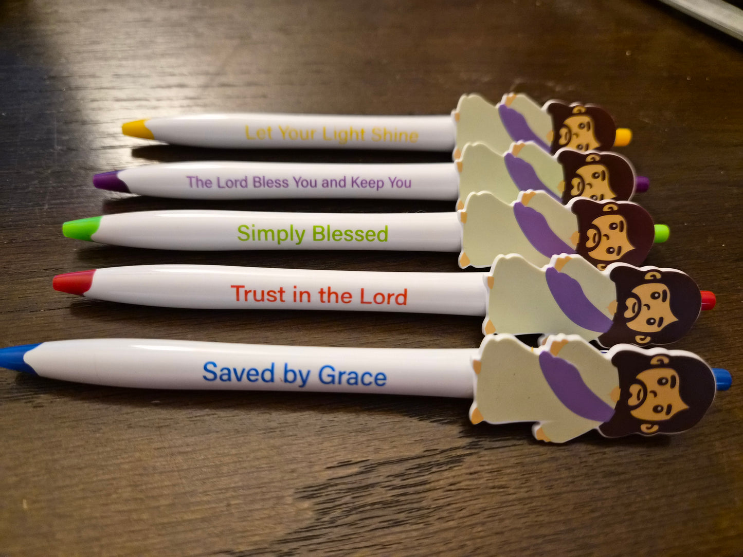 Jesus Pen w/Uplifting Messages- 5 pack