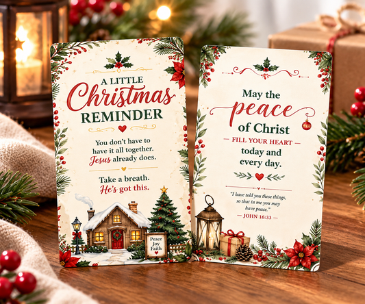 A Little Christmas Reminder: Christian Pocket Cards
