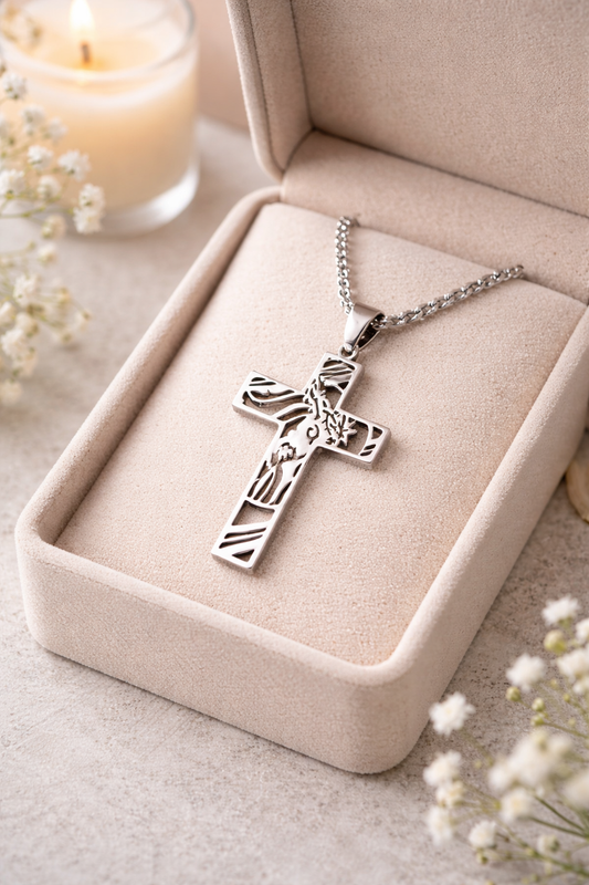 Cut Out Christian Cross Necklace