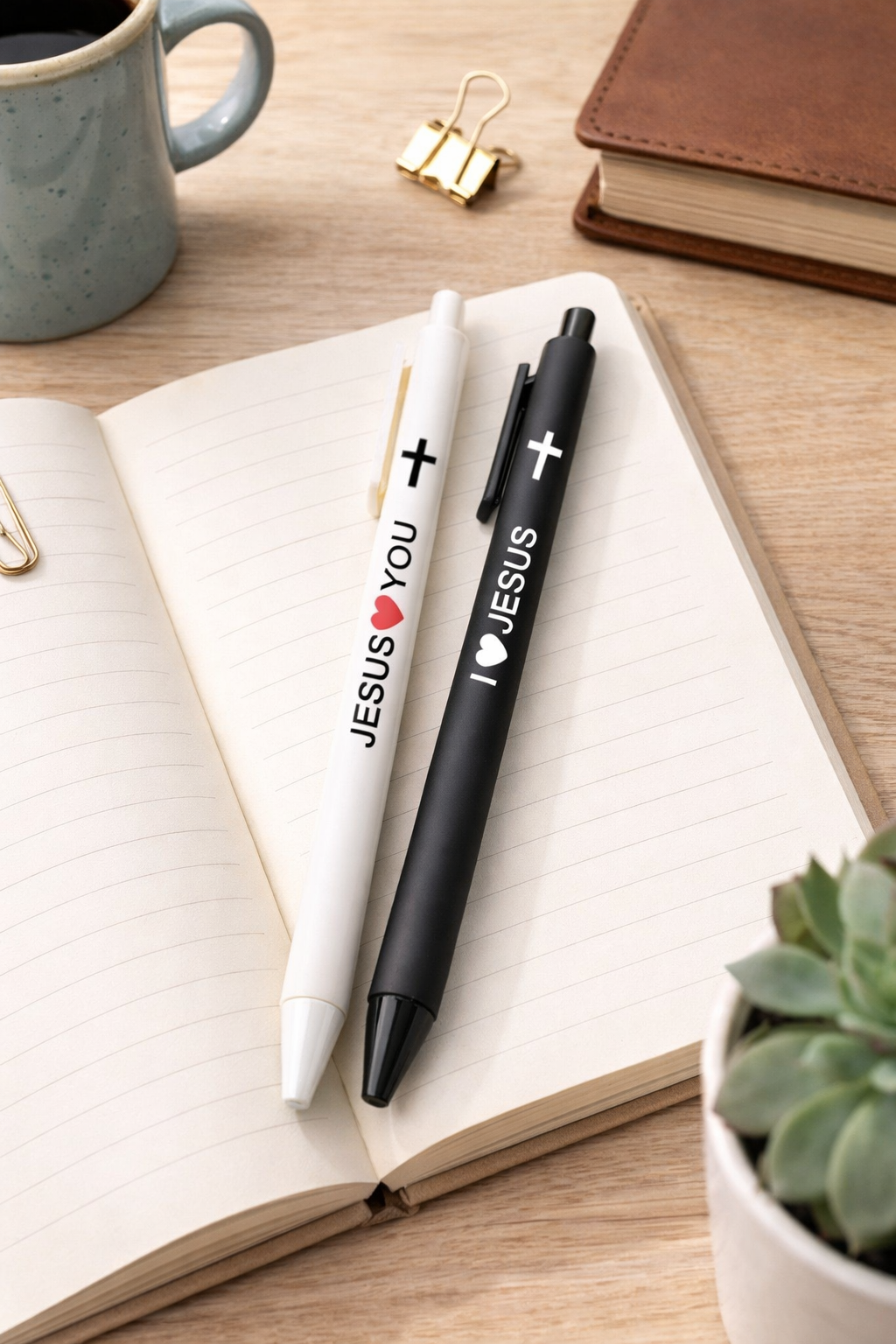 "Jesus ❤️ You" / "I ❤️ Jesus"  Faith Pen Set
