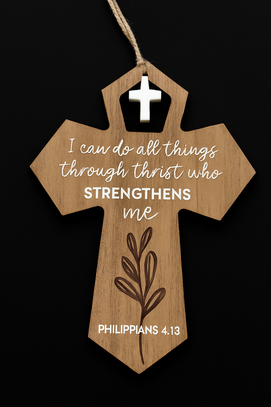 Phillipians 4:13" I can do all things through Christ" Ornament/Decoration