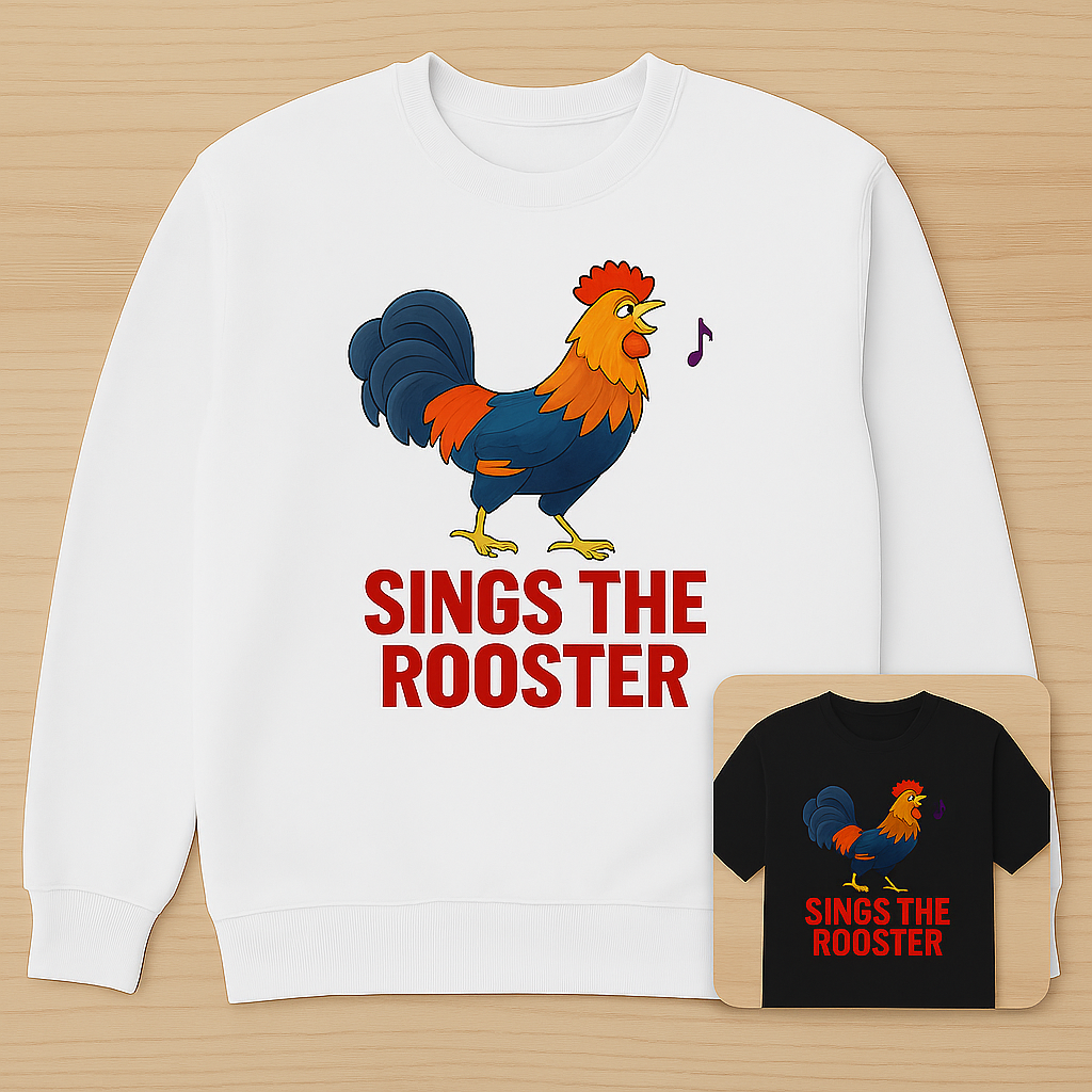 "Sings the Rooster" Throwback De Colores Christian Inspired T-shirt/Sweatshirt