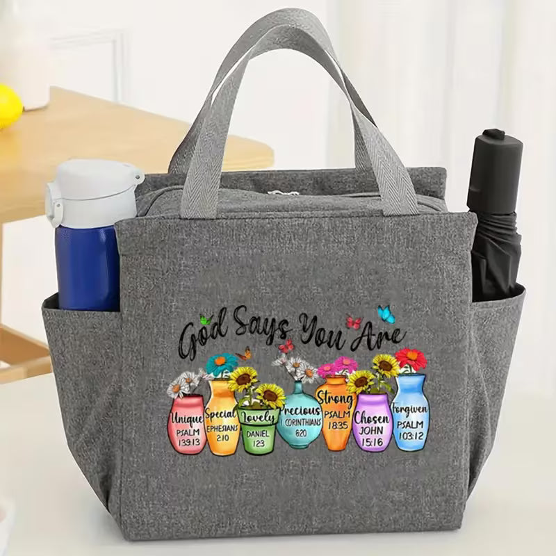 Scripture Affirmations Tote Bag – “God Says You Are”