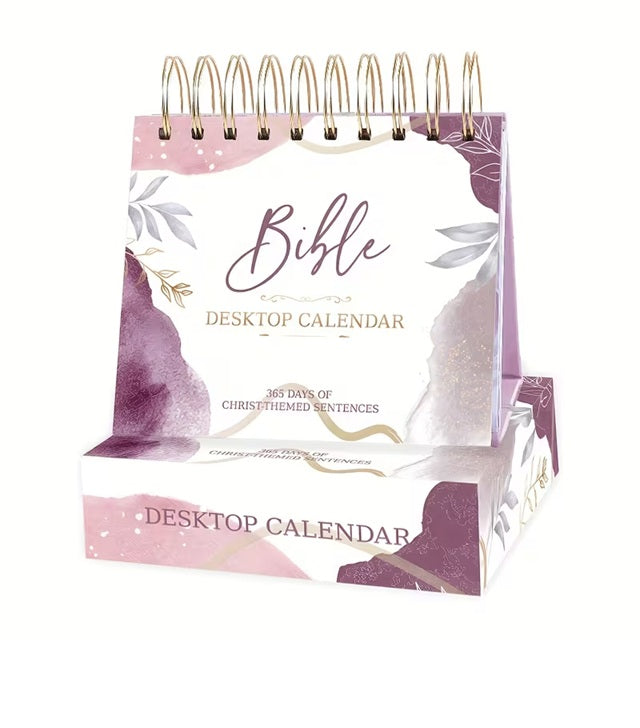 Bible Desktop Calendar 365 Days of Christ-Themed Scripture