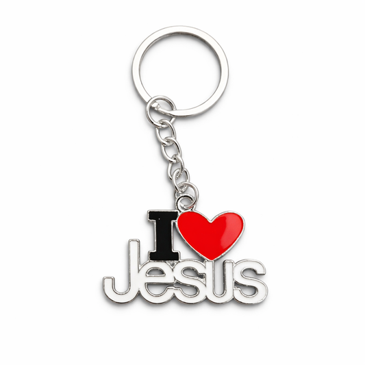 I Love Jesus Keychain – Faith Reminder