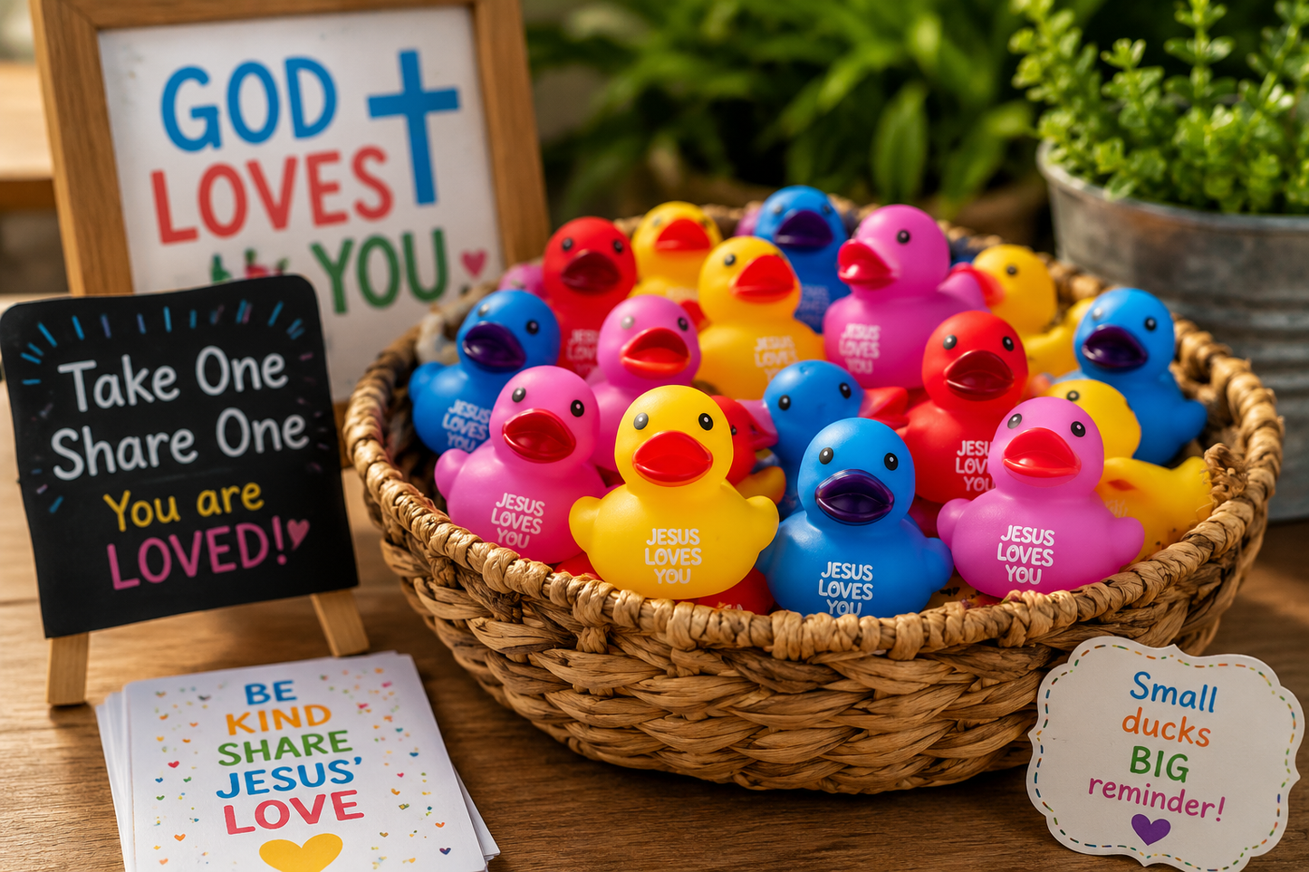 "Jesus Loves You" Encouragement Ducks