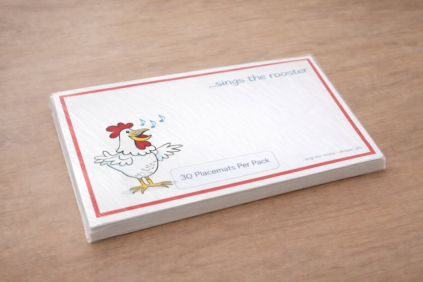 Sings the Rooster Placemats - 30 pack