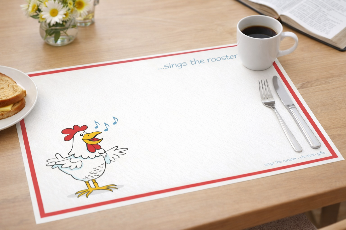 Sings the Rooster Placemats - 30 pack