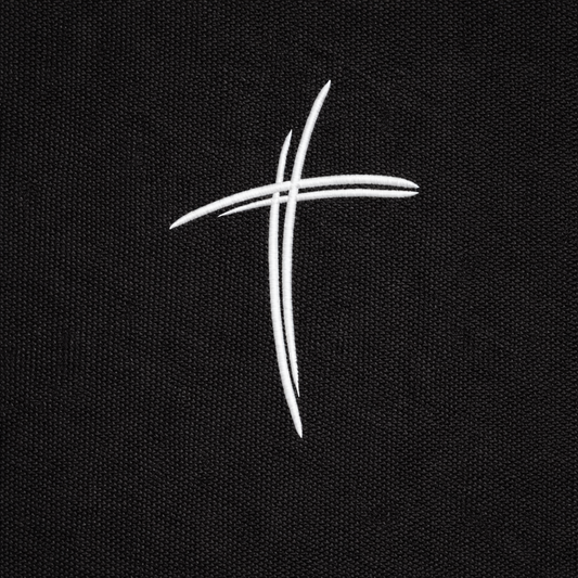 Minimalist Cross Premium Embroidered Christian Shirt