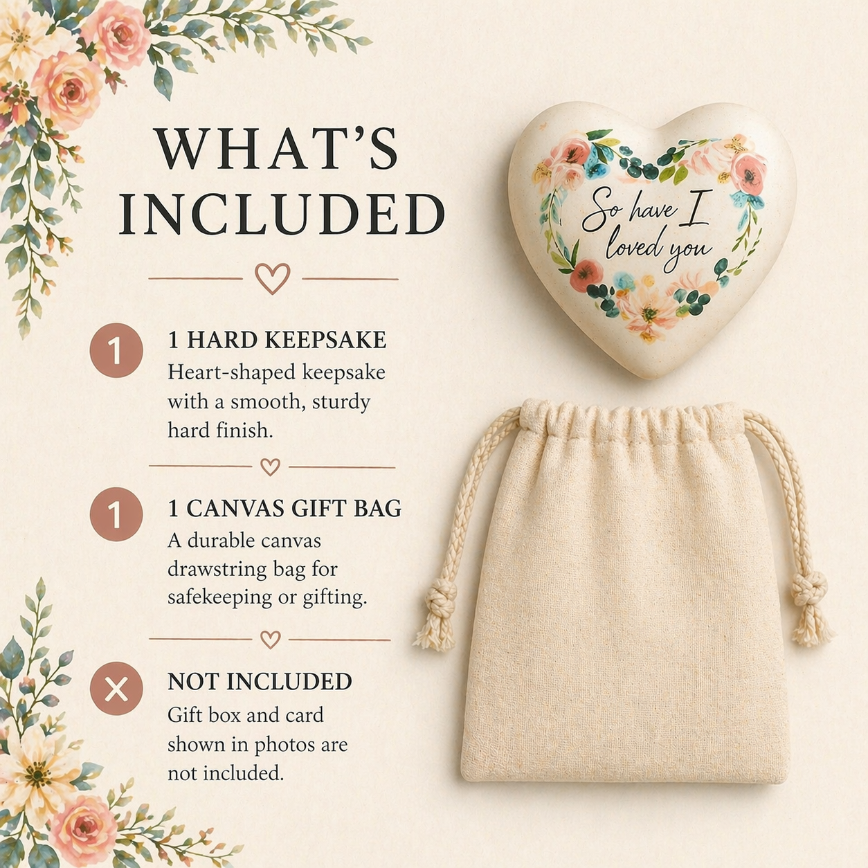 Floral Prayer Heart • A Reminder You Are Loved