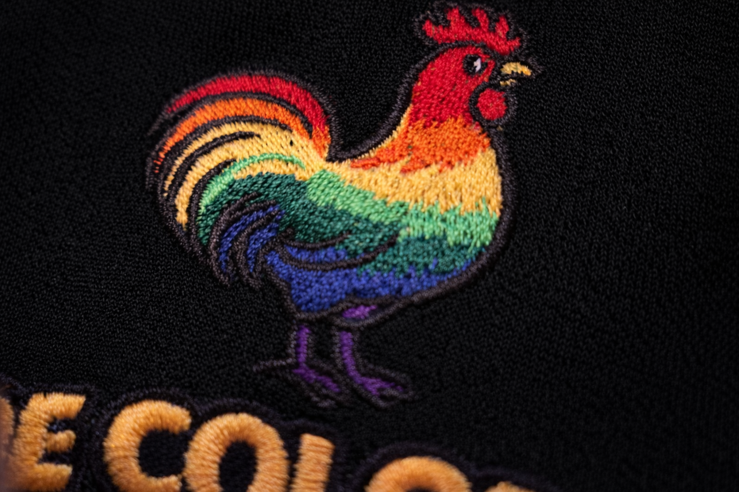 "De Colores Rooster" - Premium Embroidered Christian Shirt