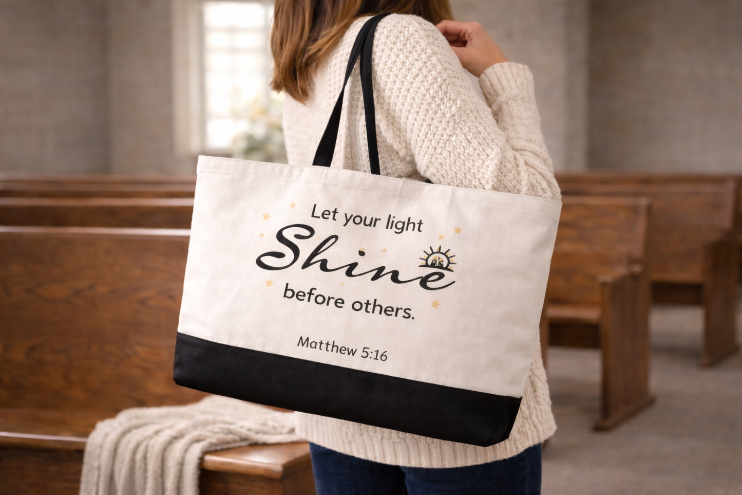Bible Verse Scripture Tote Bag