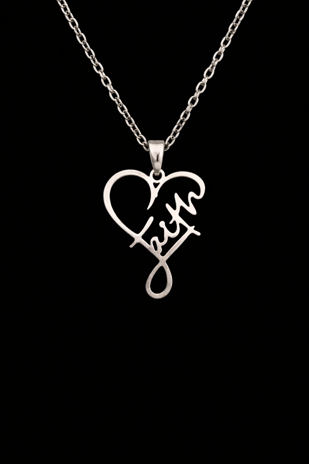 Faith Heart Necklace