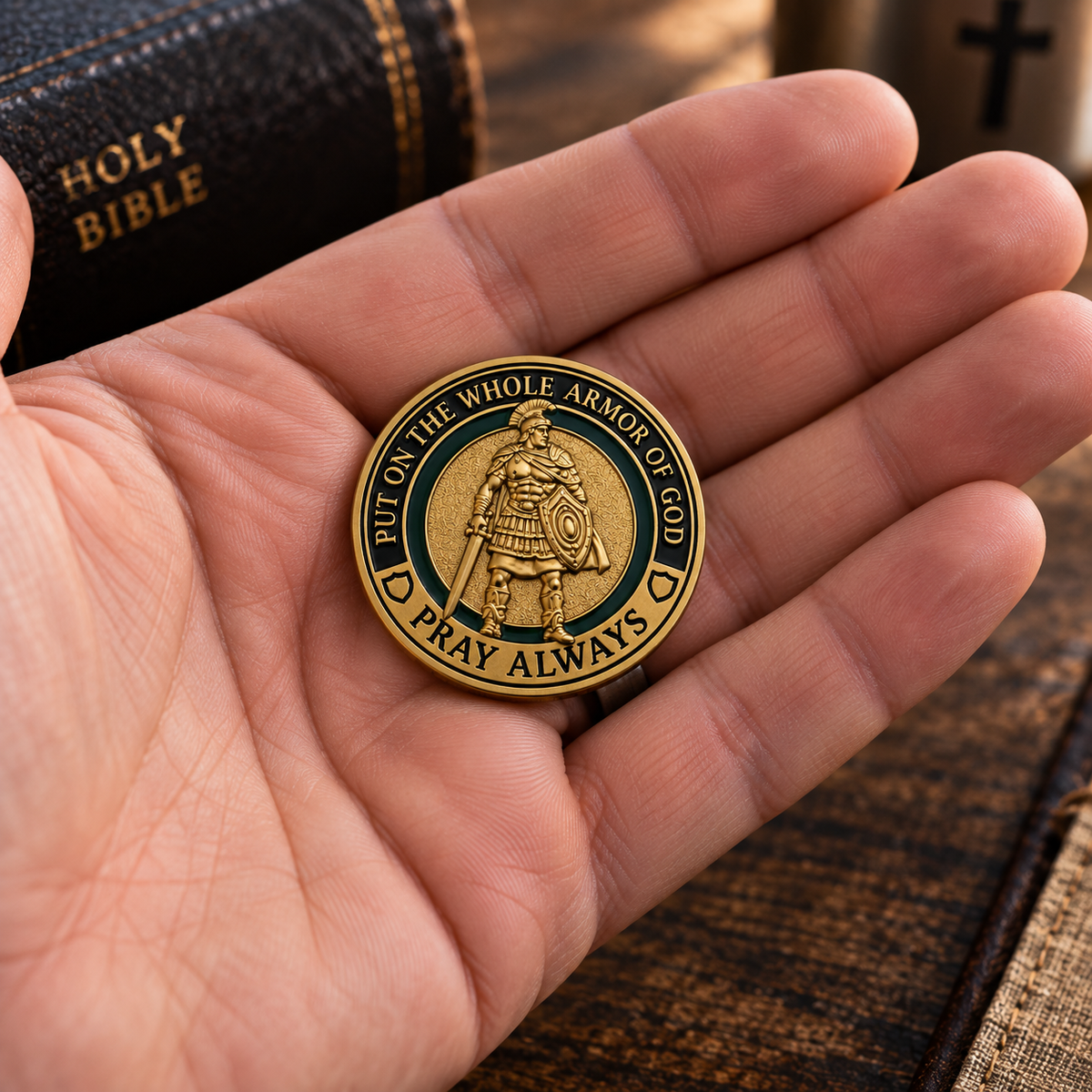 Armor of God Prayer Coin | Put On The Full Armor of God