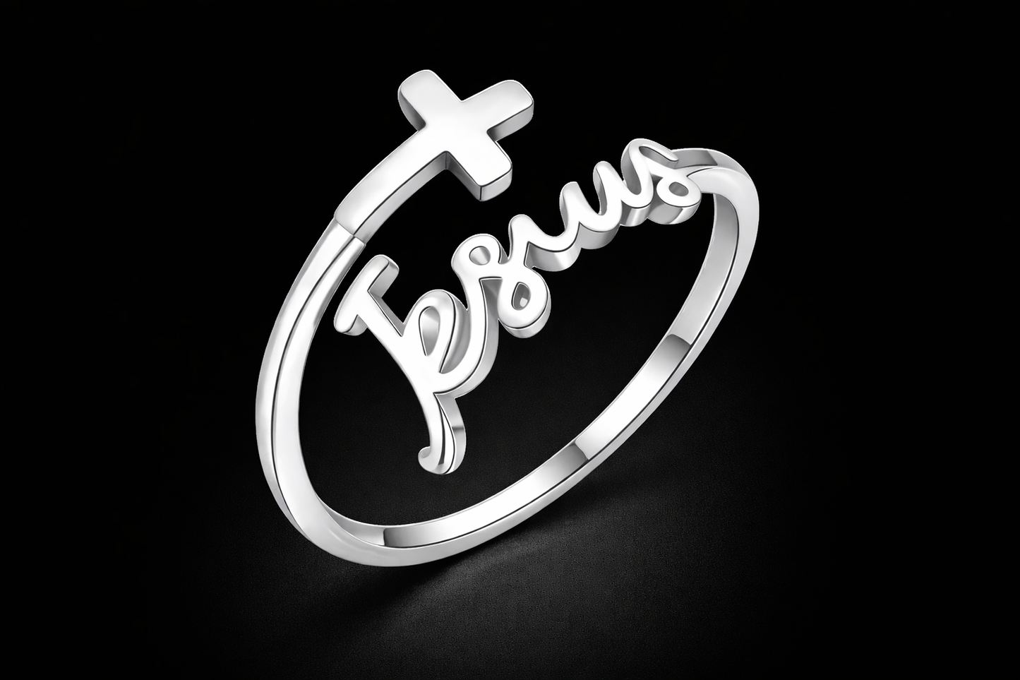 Jesus & Cross Ring