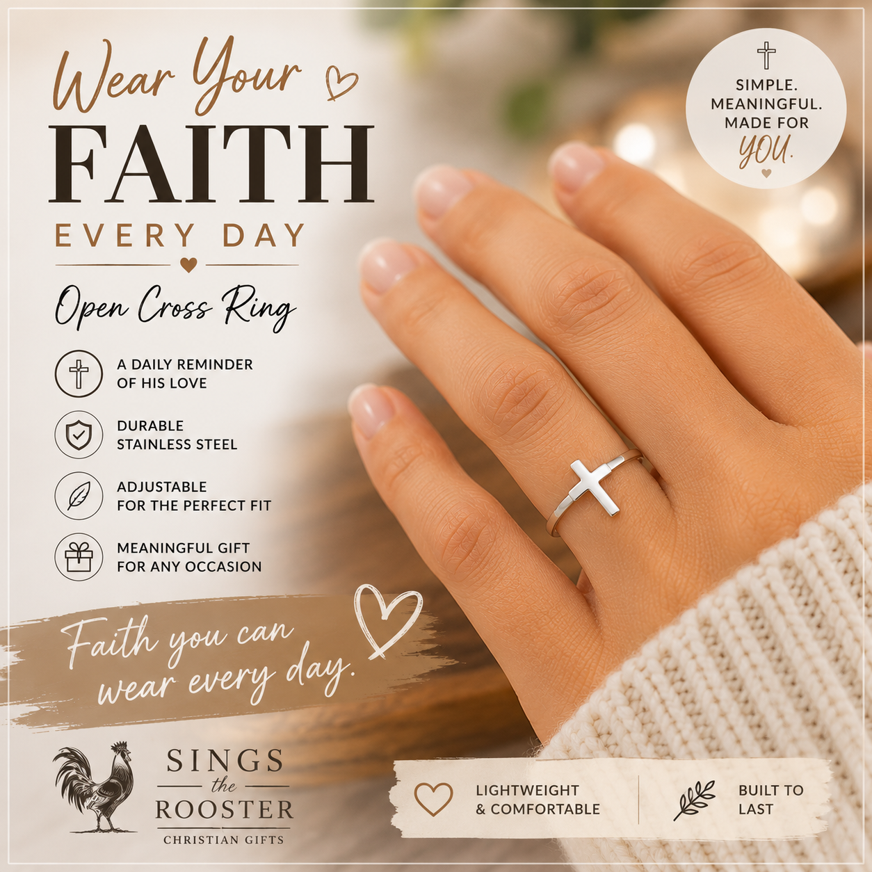 Simple Cross Ring