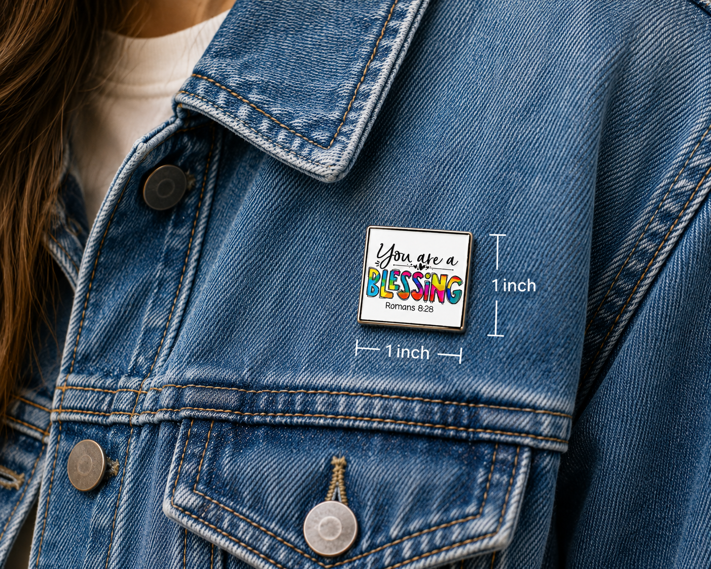 You Are a Blessing Enamel Pin | Romans 8:28 Christian Faith Pin