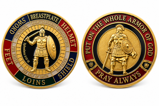 Armor of God Prayer Coin | Put On The Full Armor of God