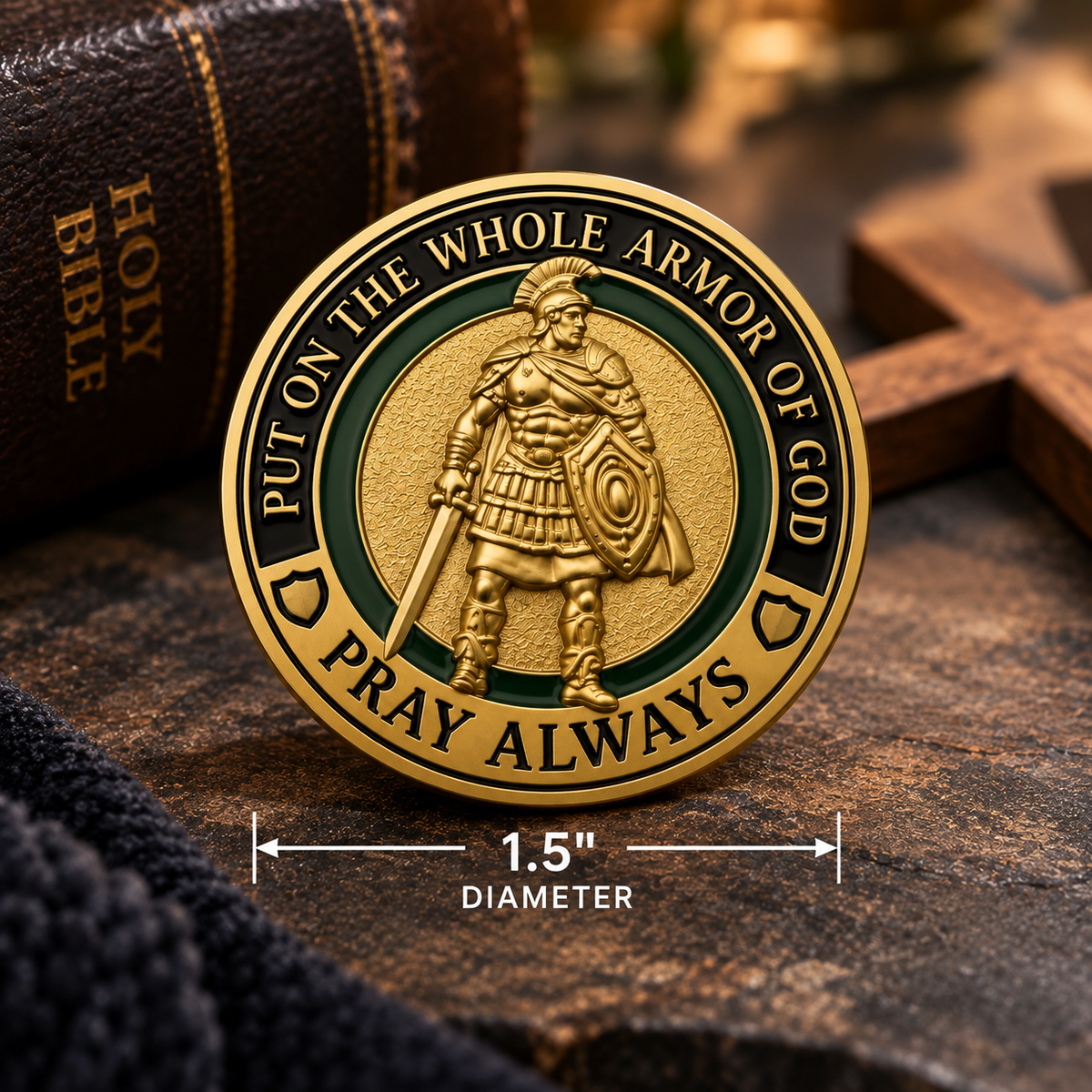 Armor of God Prayer Coin | Put On The Full Armor of God