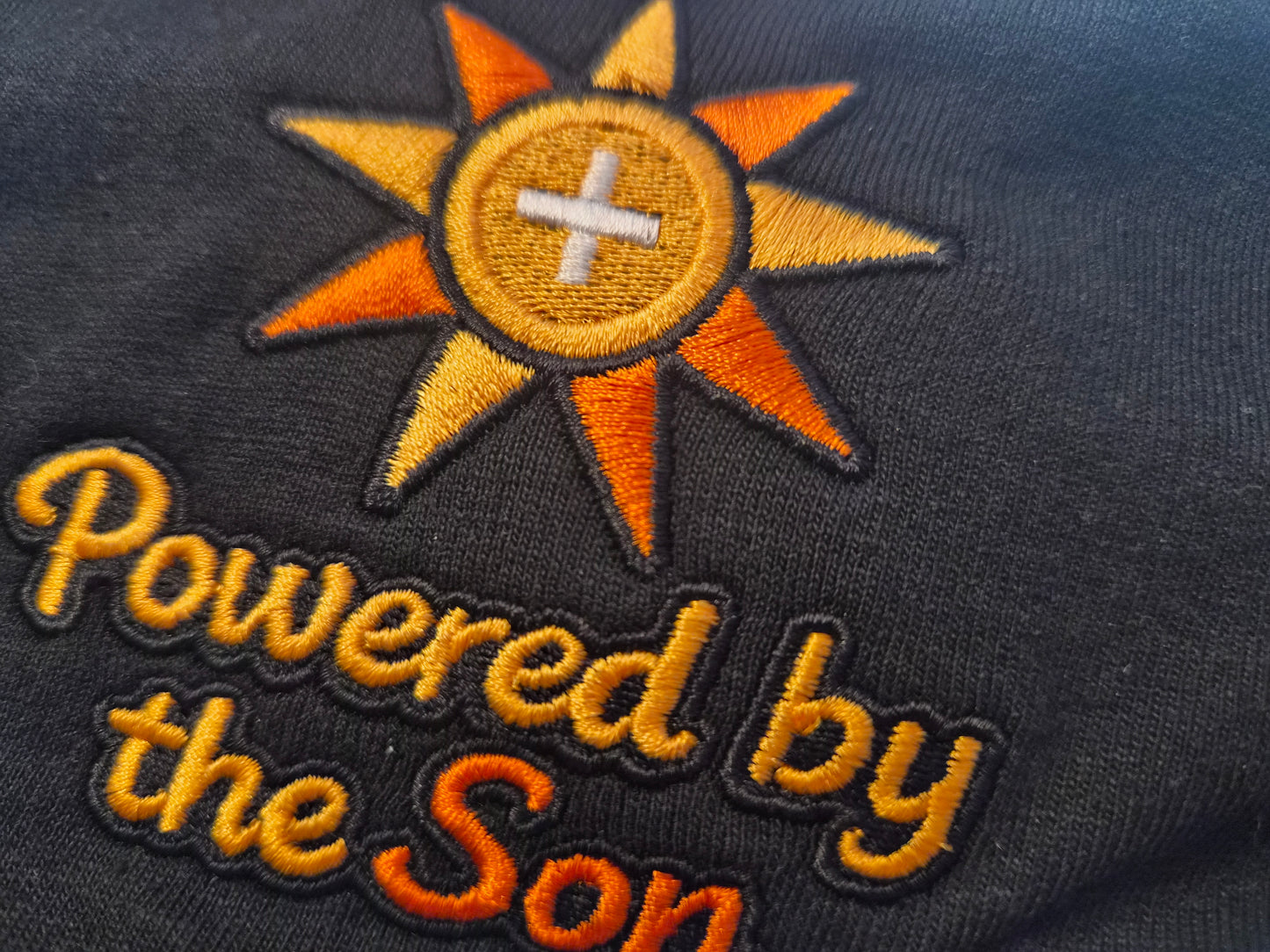 "Powered by the Son" - Premium Embroidered Christian Shirt