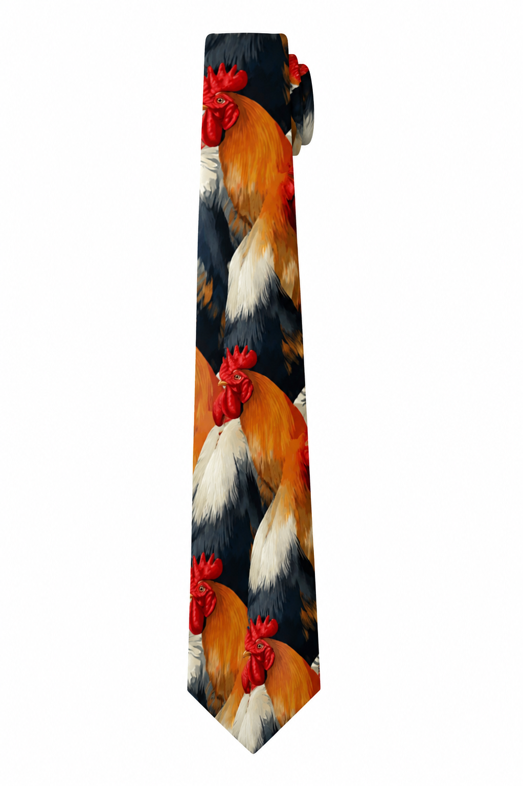 Rooster Necktie | Colorful Men's Novelty Tie | Fourth Day Tie