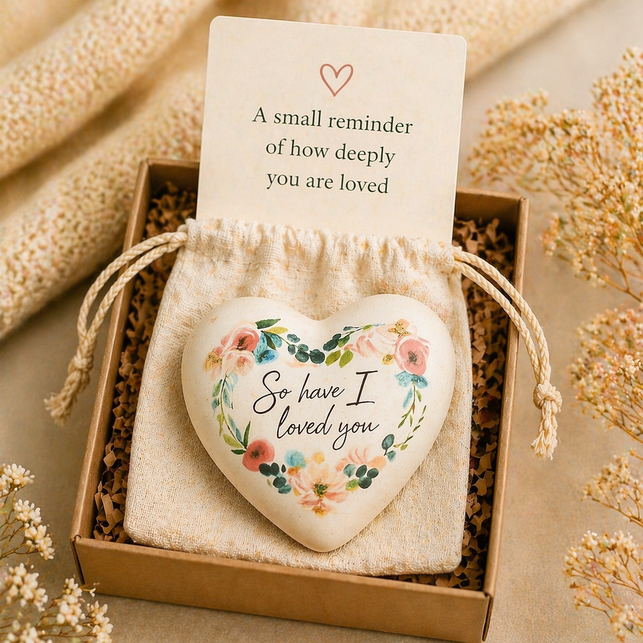 Floral Prayer Heart • A Reminder You Are Loved