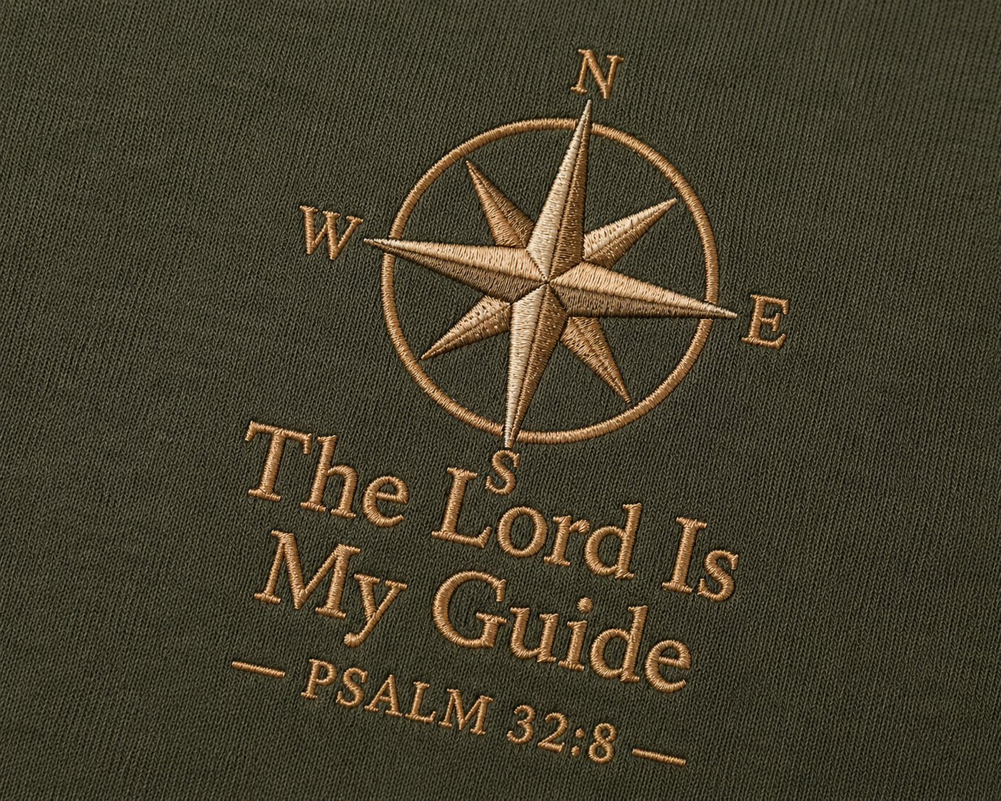 The Lord is My Guide Premium Embroidered Shirt