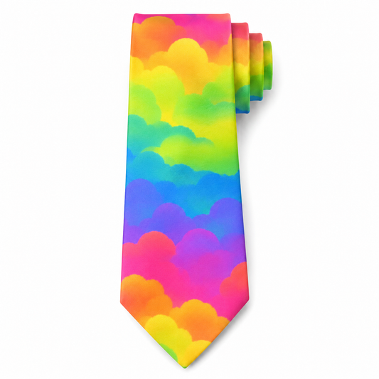 De Colores Rainbow Cloud Necktie