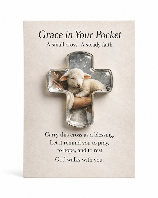 Grace in Your Pocket Cross | Christian Pocket Cross Encouragement Gift