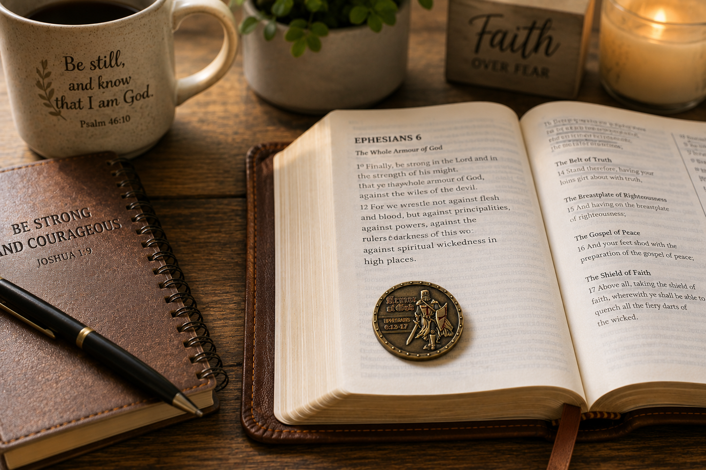 Armor of God Prayer Coin | Ephesians 6:13-17