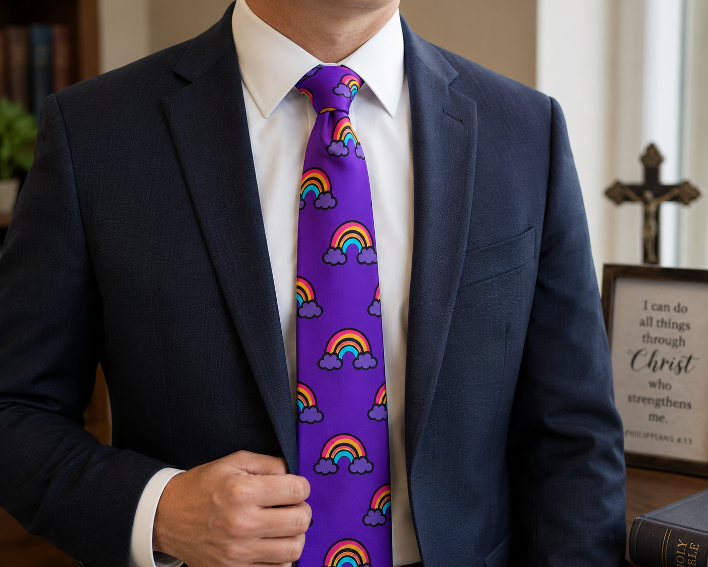 De Colores Rainbow Tie | Faith Necktie