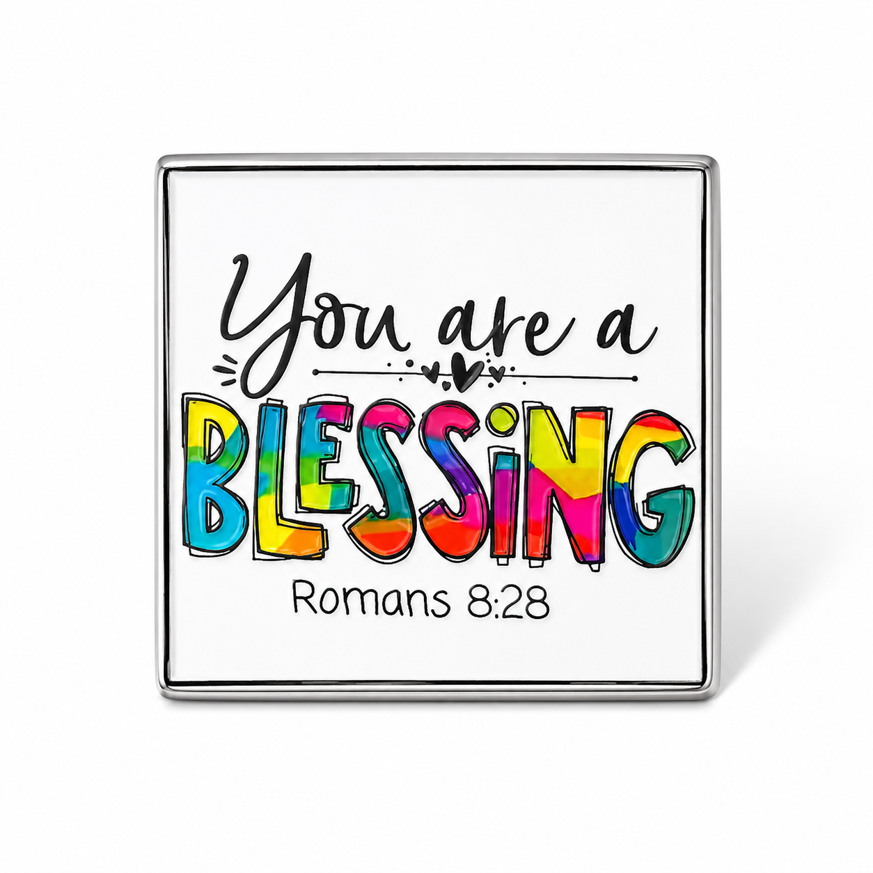You Are a Blessing Enamel Pin | Romans 8:28 Christian Faith Pin