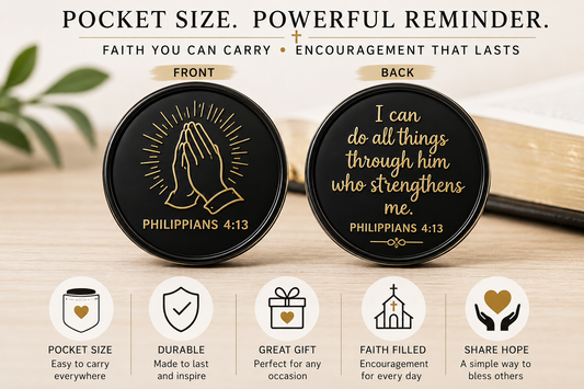 Christian Scripture Pocket Tokens...Inspirational Bible Verse Keepsakes