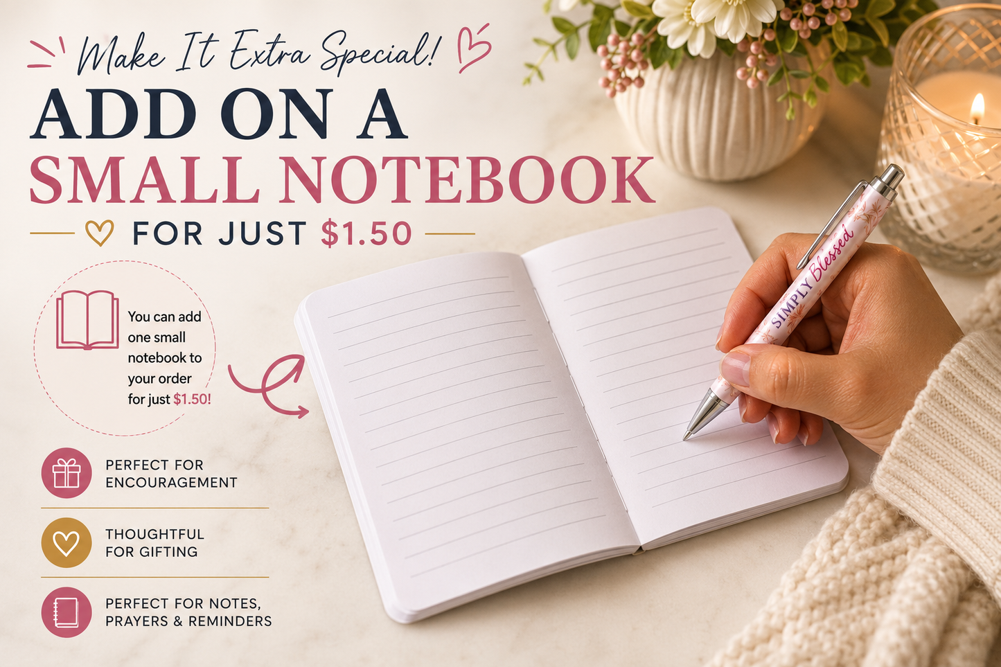 Christian Encouragement Pen | Assorted Scripture Ballpoint Pen