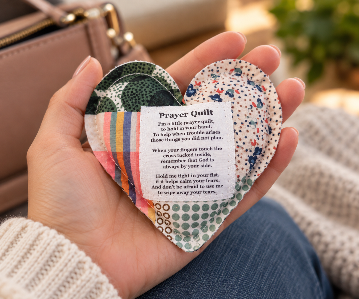 Quilted Pocket Prayer Heart – A Soft Reminder God Is Near