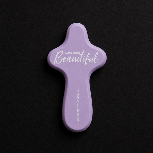 “Altogether Beautiful” Lavender Comfort Cross – Song of Solomon 4:7