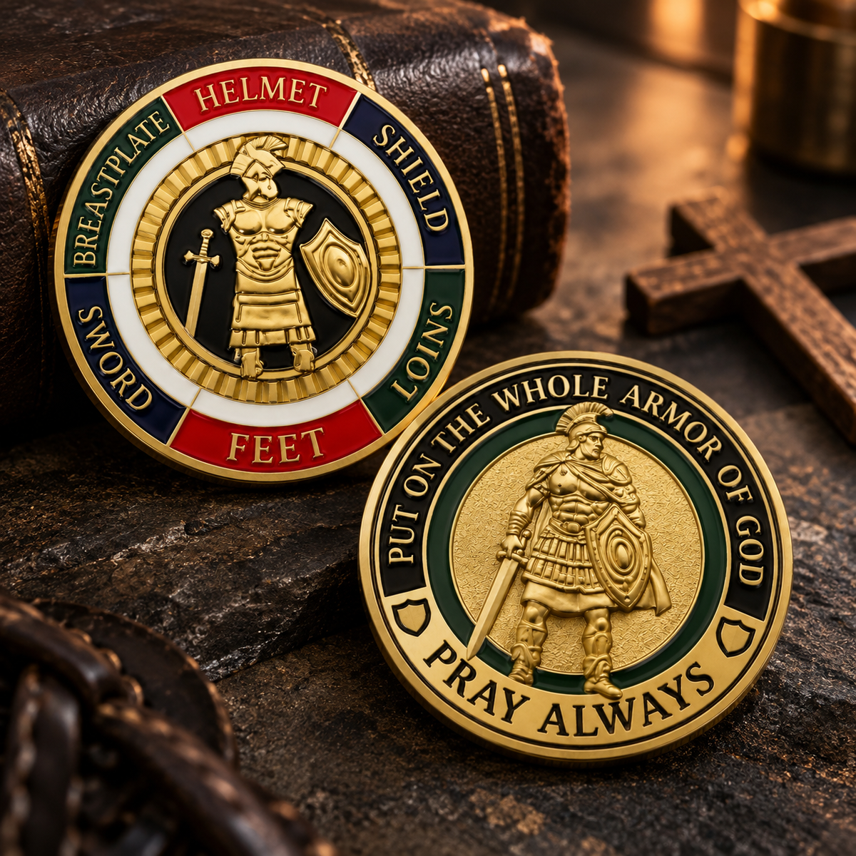 Armor of God Prayer Coin | Put On The Full Armor of God