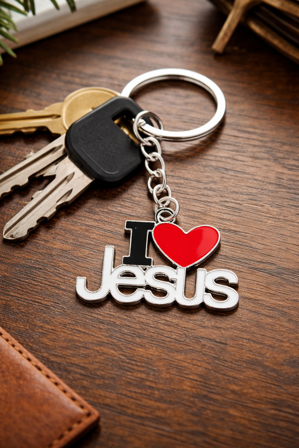 I Love Jesus Keychain – Faith Reminder