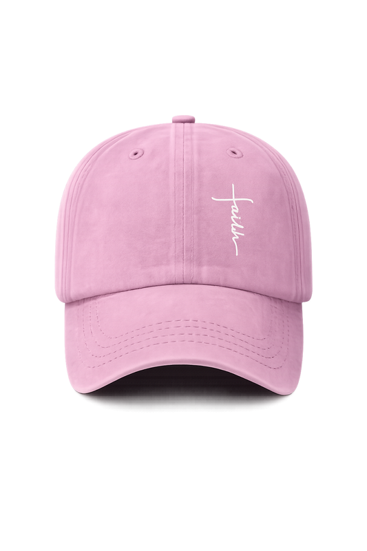 Faith Cross Hat - Pink