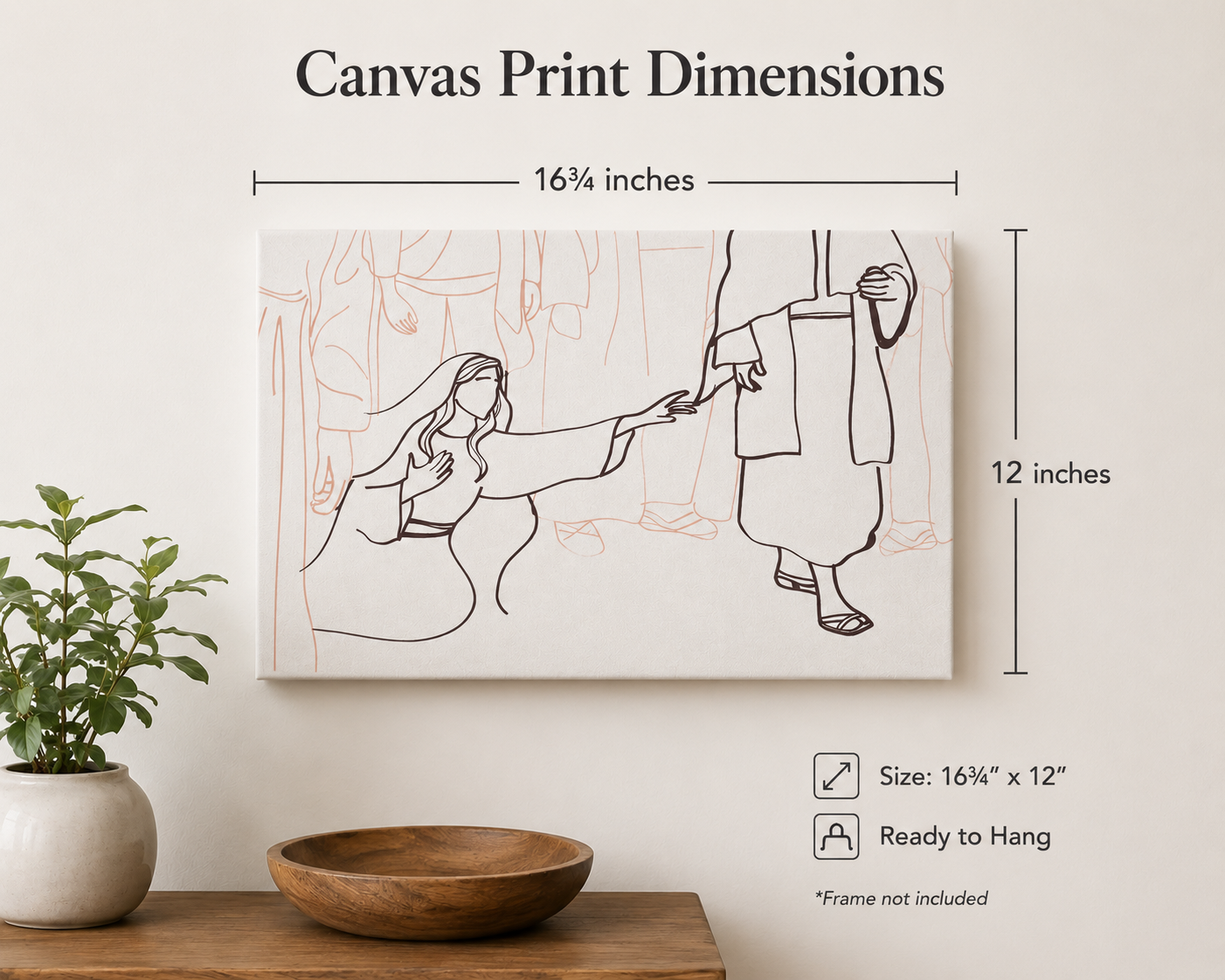 A Woman’s Faith Christian Canvas Wall Art