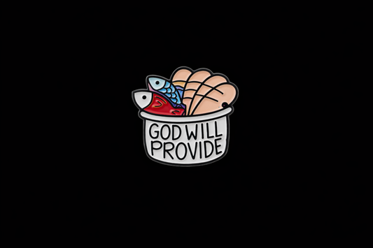 God Will Provide Enamel Pin – Christian Faith Lapel Pin