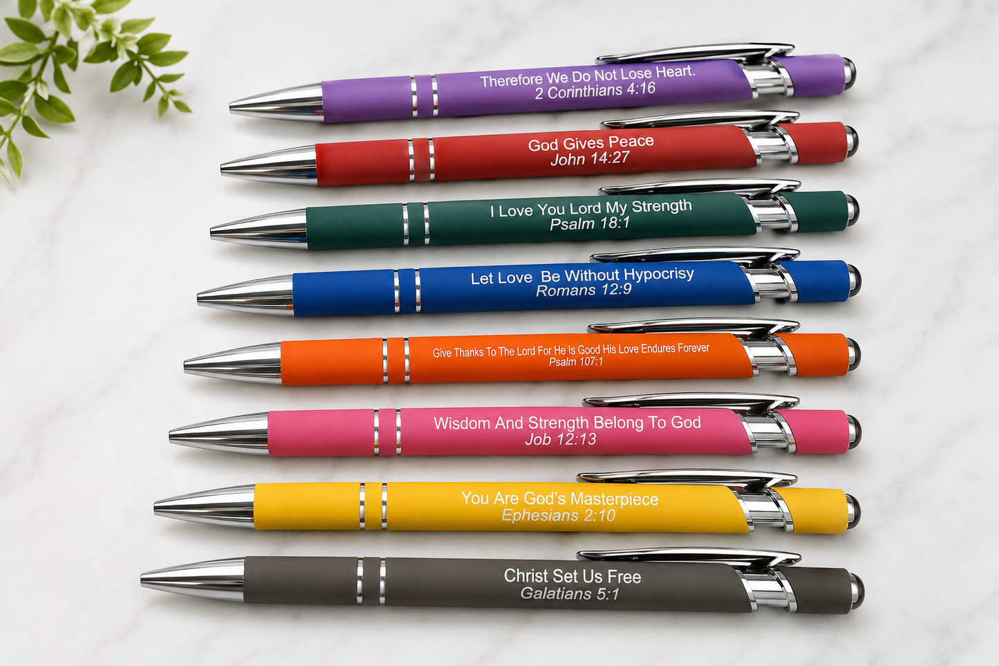 Scripture Encouragement Pens | Inspirational Bible Verse Pens