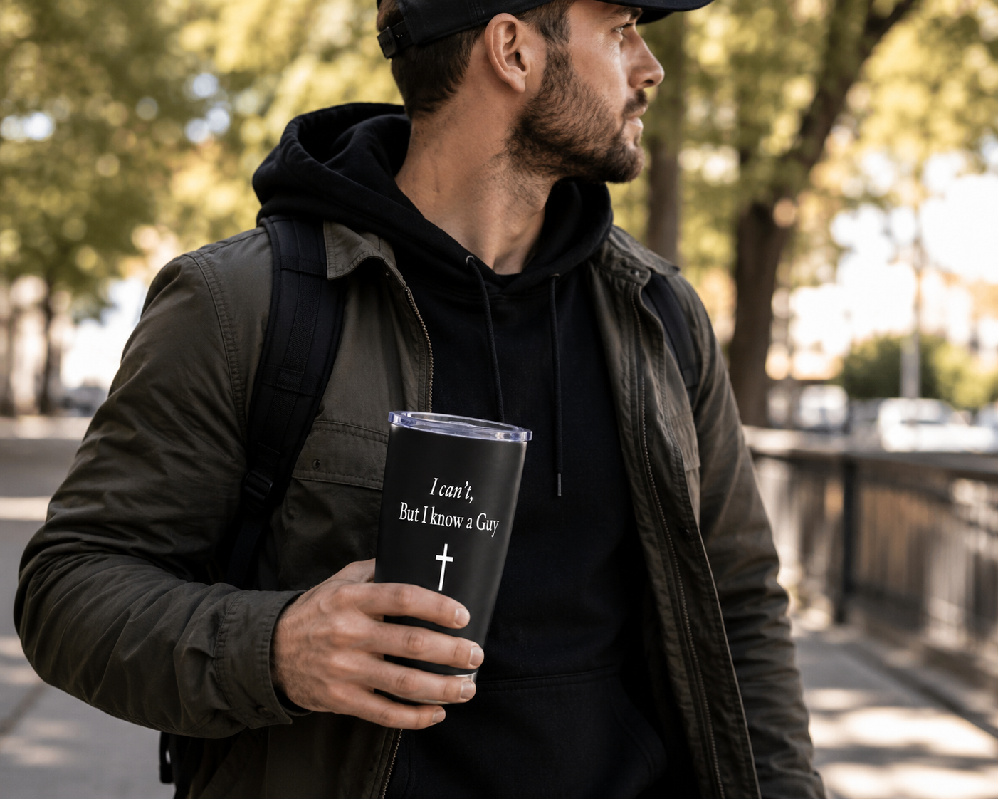 I Can't, But I Know a Guy Christian Tumbler | 20 oz Faith Tumbler