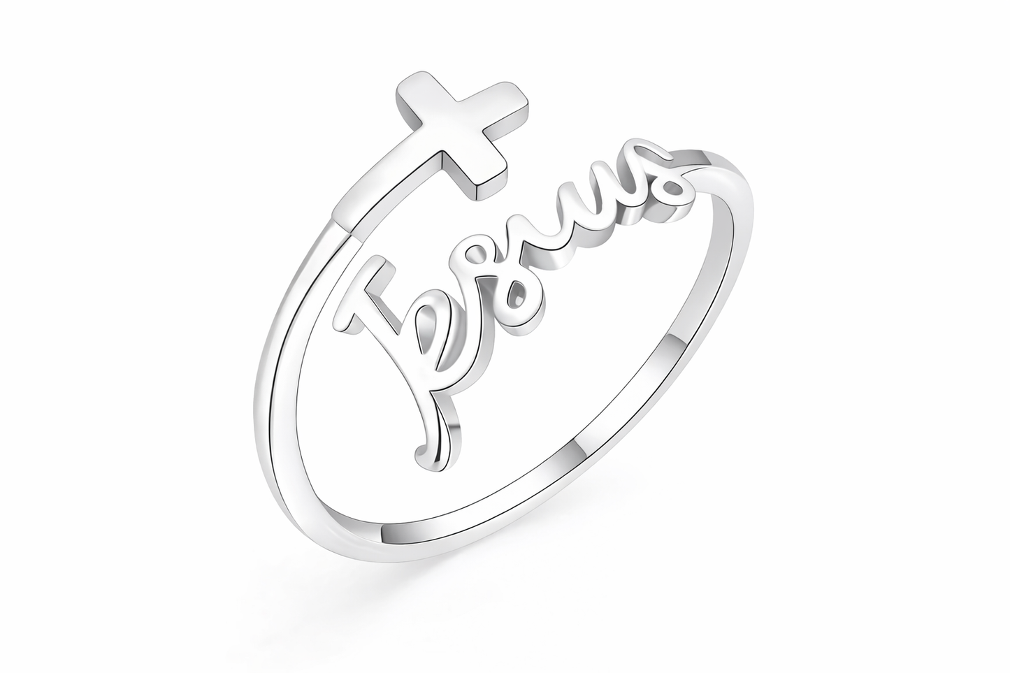 Jesus & Cross Ring
